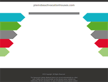 Tablet Screenshot of pismobeachvacationhouses.com